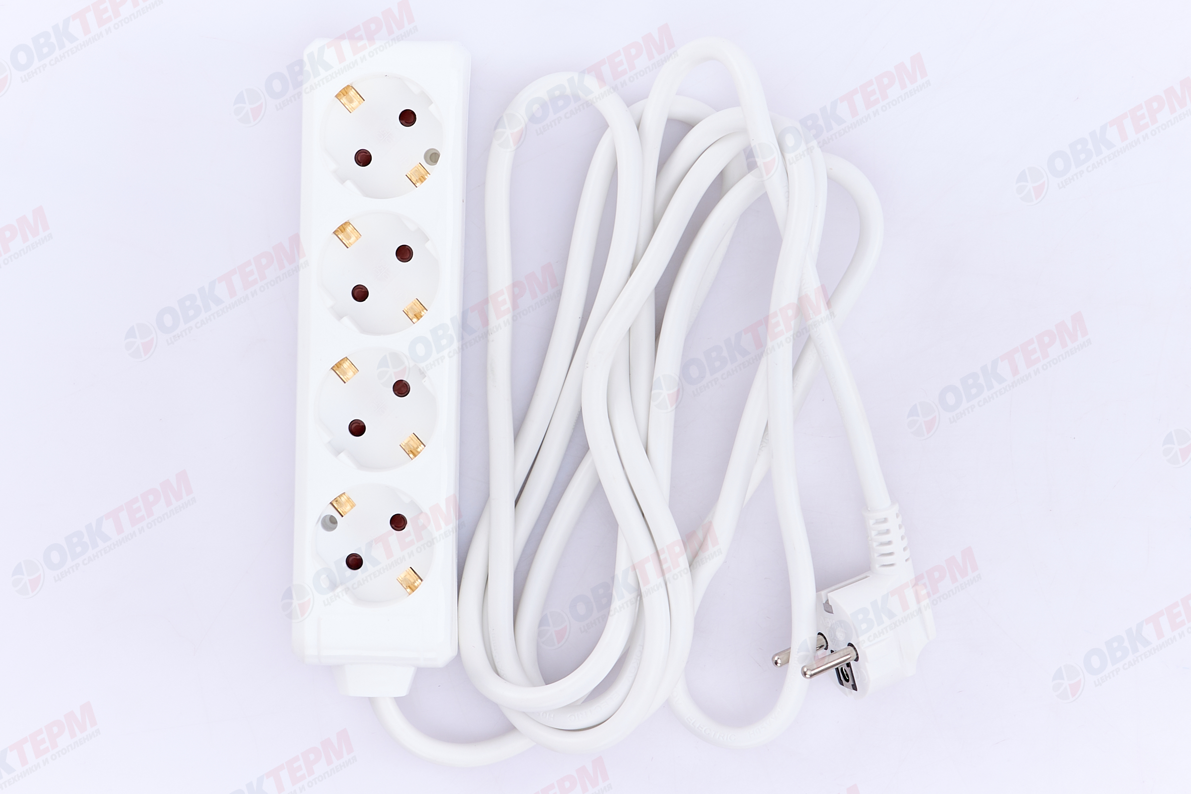 Удлинитель четырёхместный 3м с/з,  3х1.5 10А, белый, TOKOV LIGHT - Изображение №3