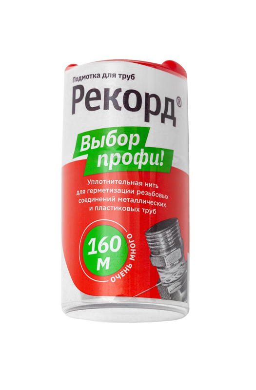 Уплотнительная нить - подмотка для труб "Рекорд" 160 м. Блистер - миниатюра №2