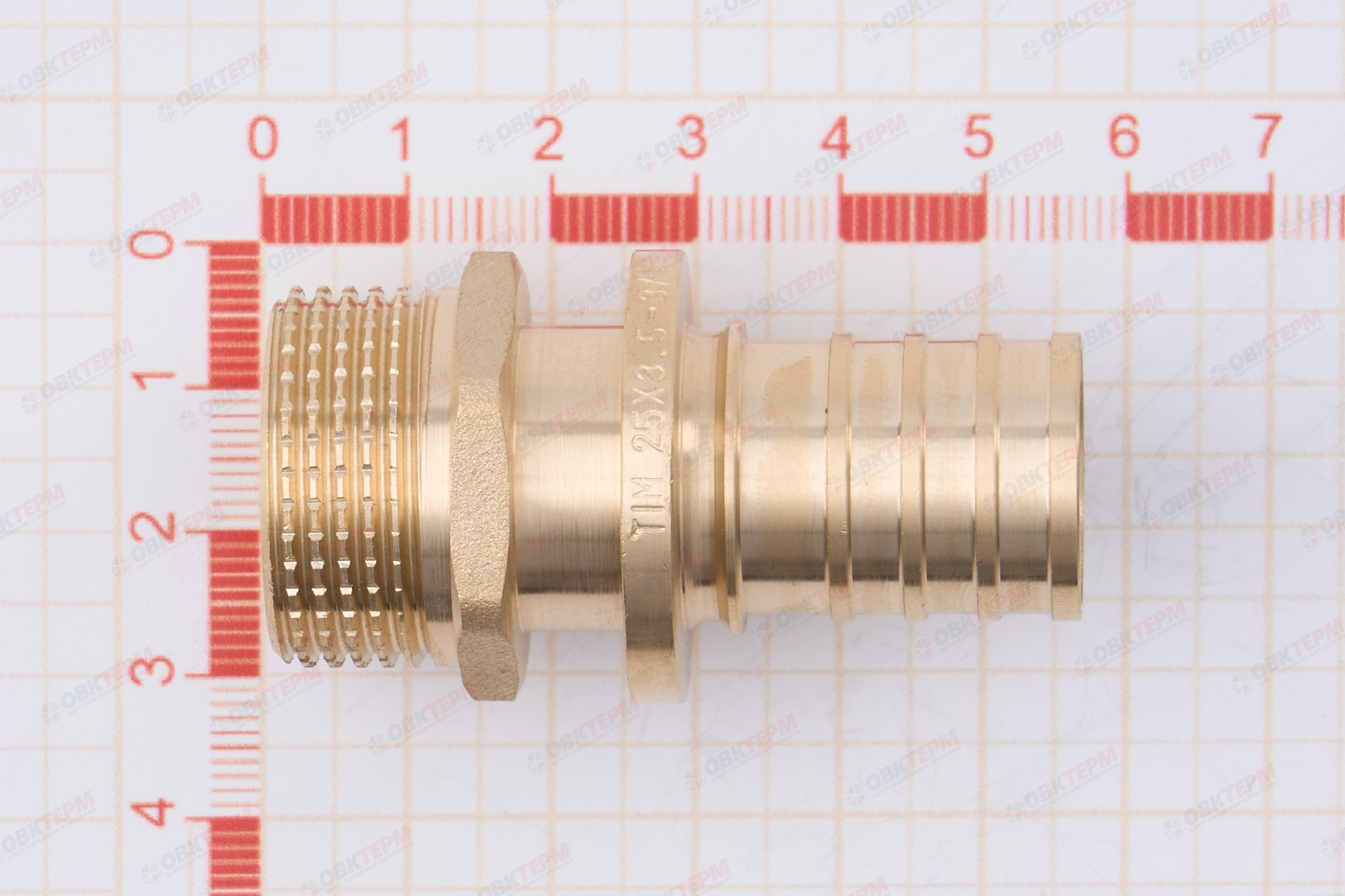 Муфта аксиальная  25-3,5 х 3/4" н    TIM       (100/5шт) - миниатюра №6