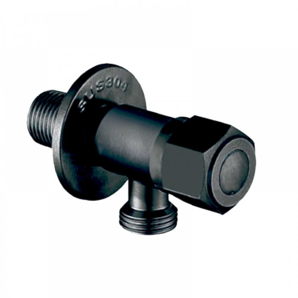 MIXXUS VAL-07 BLACK Кран для подкл. сантехприб. НЕРЖ  1/2"*3/4" (100 шт/ящ) БЛИСТЕР - Изображение №1