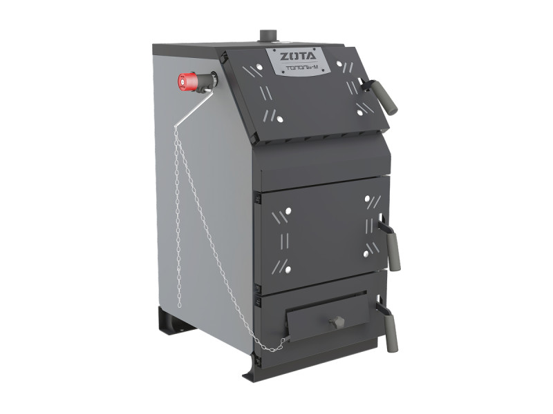 Котел твердотопливный  Тополь-М  14 кВт  Ø150, max 3 bar             ZOTA - Изображение №1
