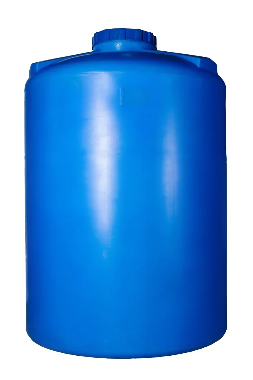 Емкость Байдар Пласт  3000л   вертикальная  Синяя  (в218*д145) - изображение №1