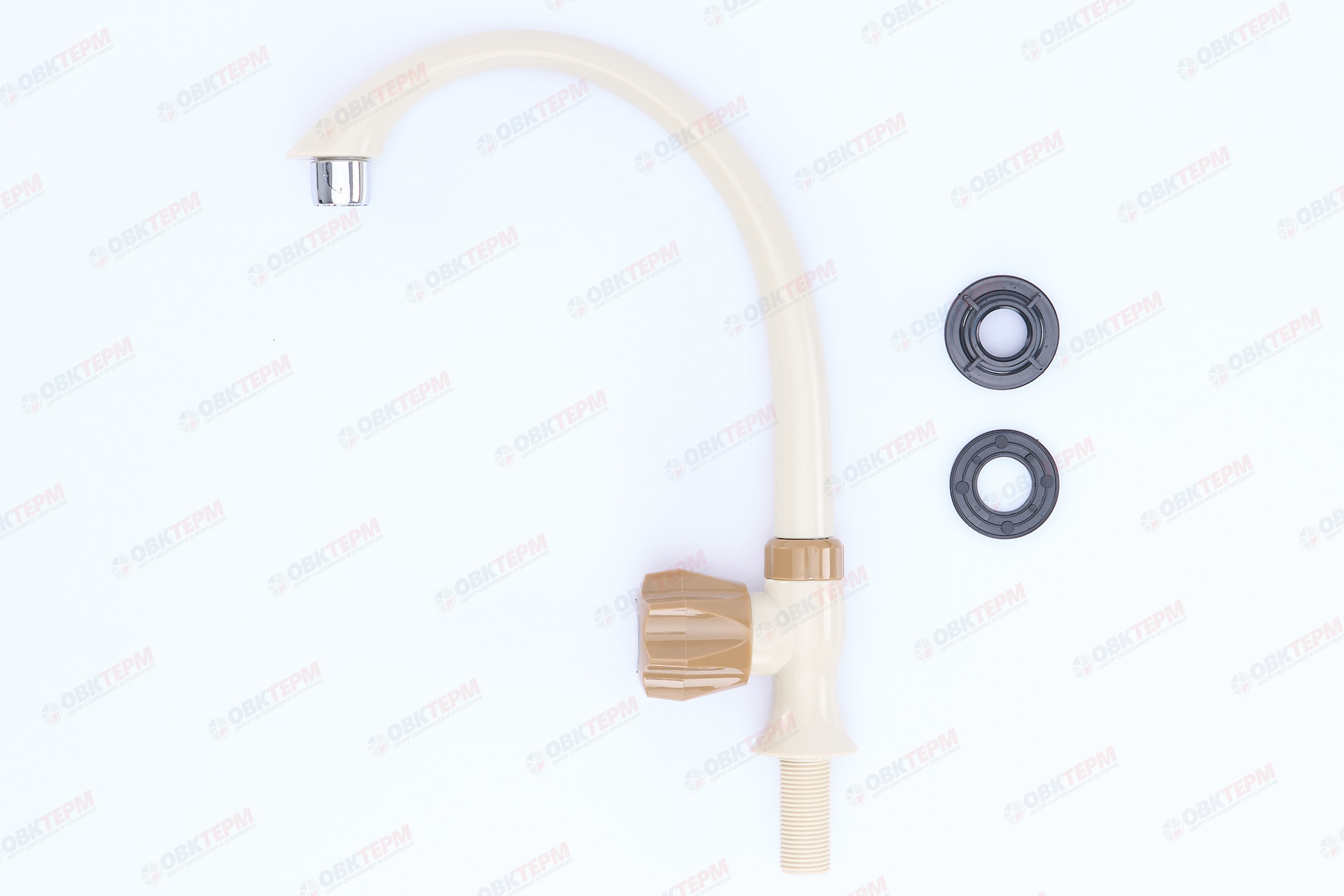 Смеситель моно BRIMIX 607 бежевый /для холодной воды /ABS-пластик - миниатюра №7