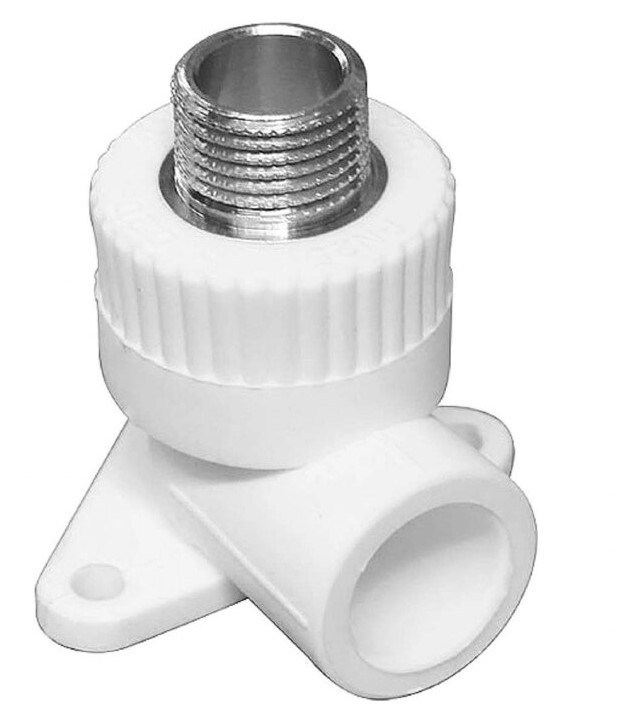 Угол монтажный  25 * 1/2"Н   БЕЛЫЙ PP-R   (RTP)          (60/20) - Изображение №1