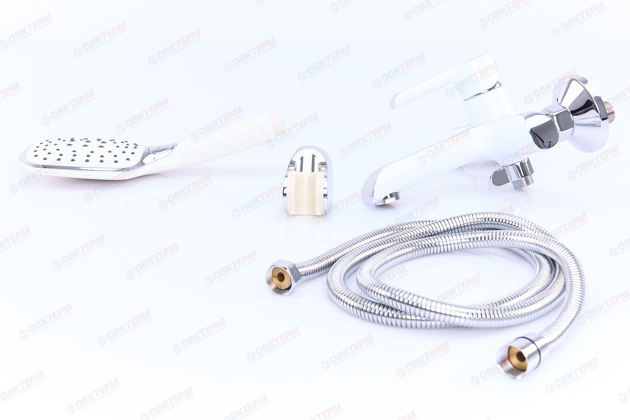 Смеситель д/ванны корот. MIXXUS PREMIUM EDEM 009 Ø35 WHITE (8 шт/ящ) - миниатюра №3