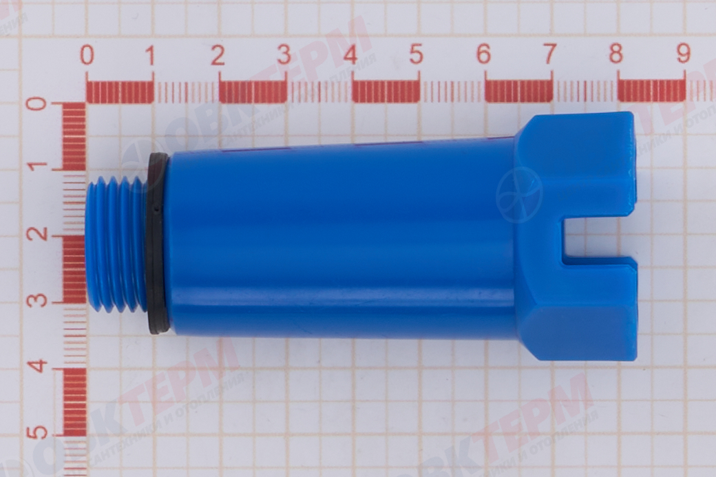 Заглушка длинная  1/2"  пластик, синяя     (RTP)     (100/1) - Изображение №5