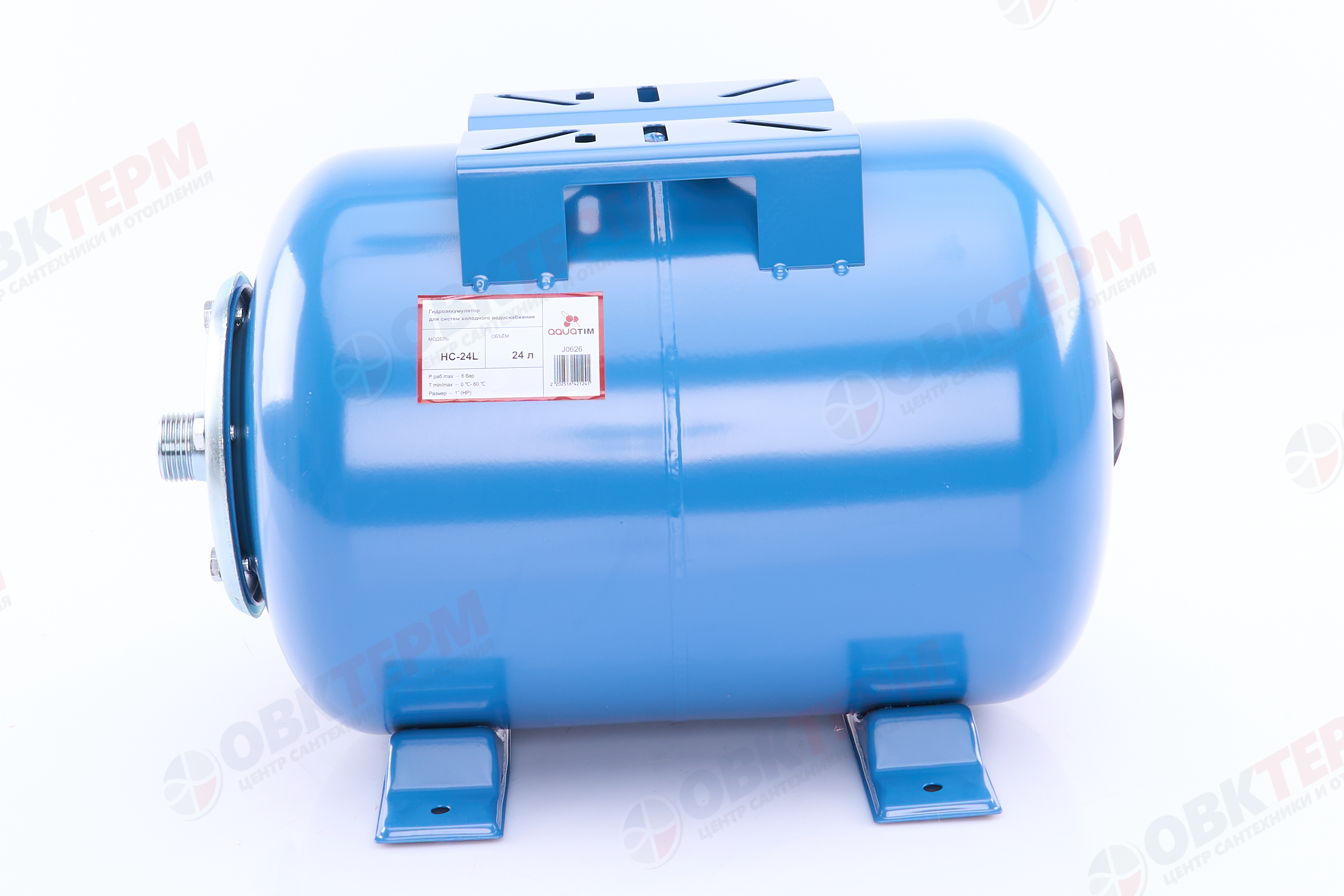Гидроаккумулятор   24 л  TIM (горизонтальный, холодный)   (1шт/1ящ) - миниатюра №6