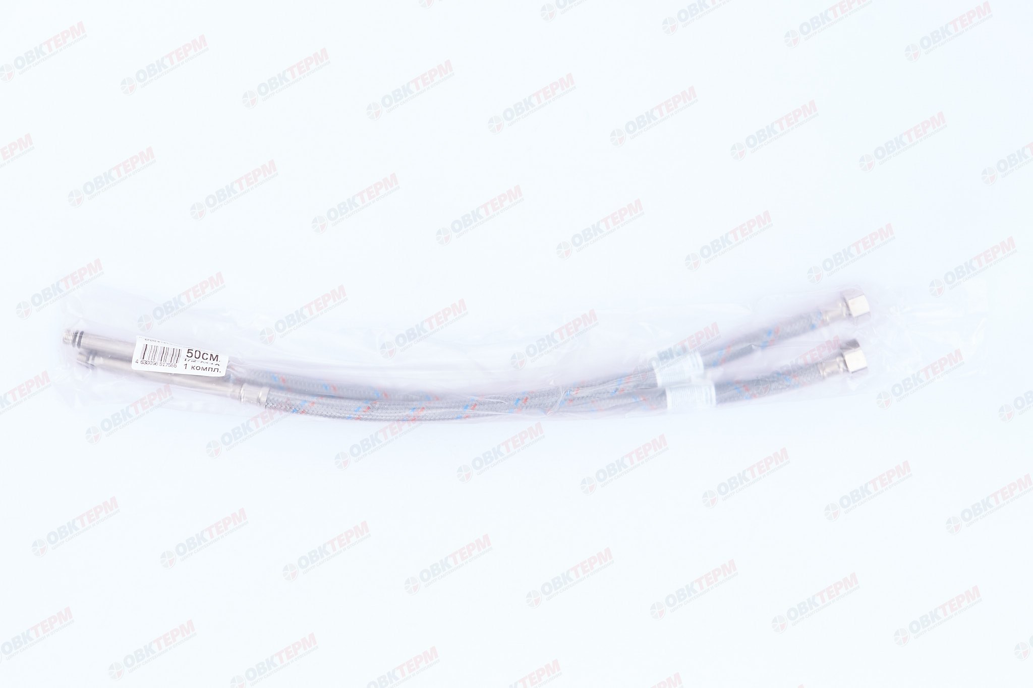 Шланг   1/2" игла,  в силикон. обмотке (пара)  ДЛИННЫЕ ИГЛЫ   50 см М10  "OVERCON"  (50шт/ящ) - Изображение №3