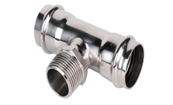 Тройник пресс из нерж.ст. 18  х 1/2"Н  х 18  ZEISSLER  (80/5) - изображение №1