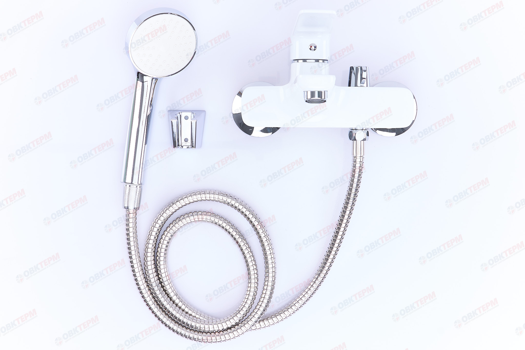 Смеситель д/ванны корот. MIXXUS OREGON 009 EURO (WHITE) Ø35  (10 шт/ящ) - миниатюра №2
