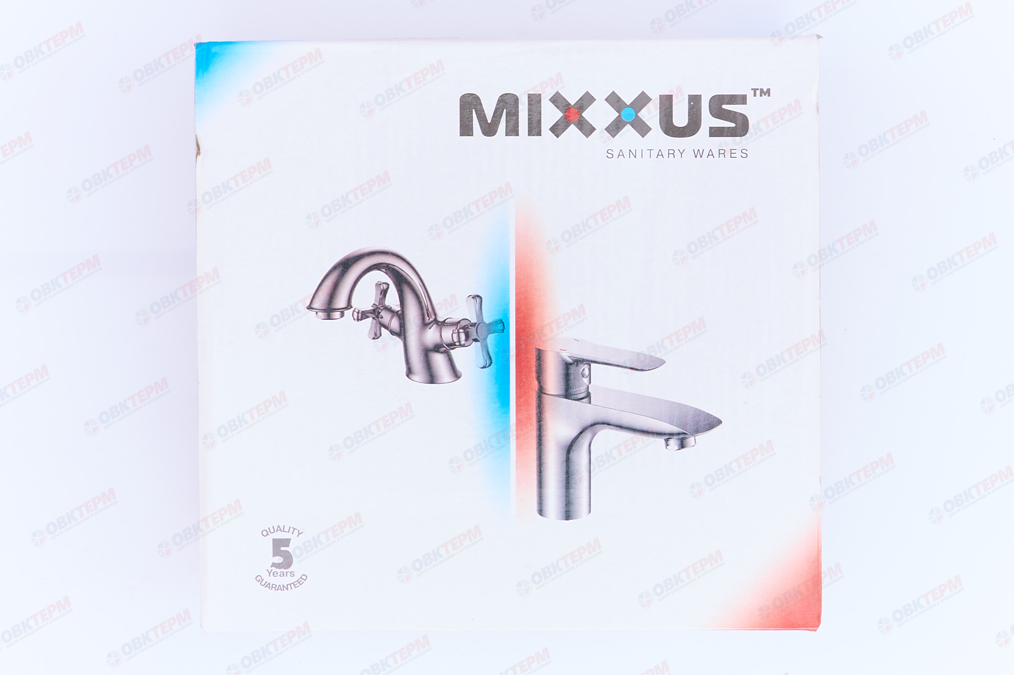 Смеситель д/ванны корот. MIXXUS OREGON 009 EURO (WHITE) Ø35  (10 шт/ящ) - миниатюра №6