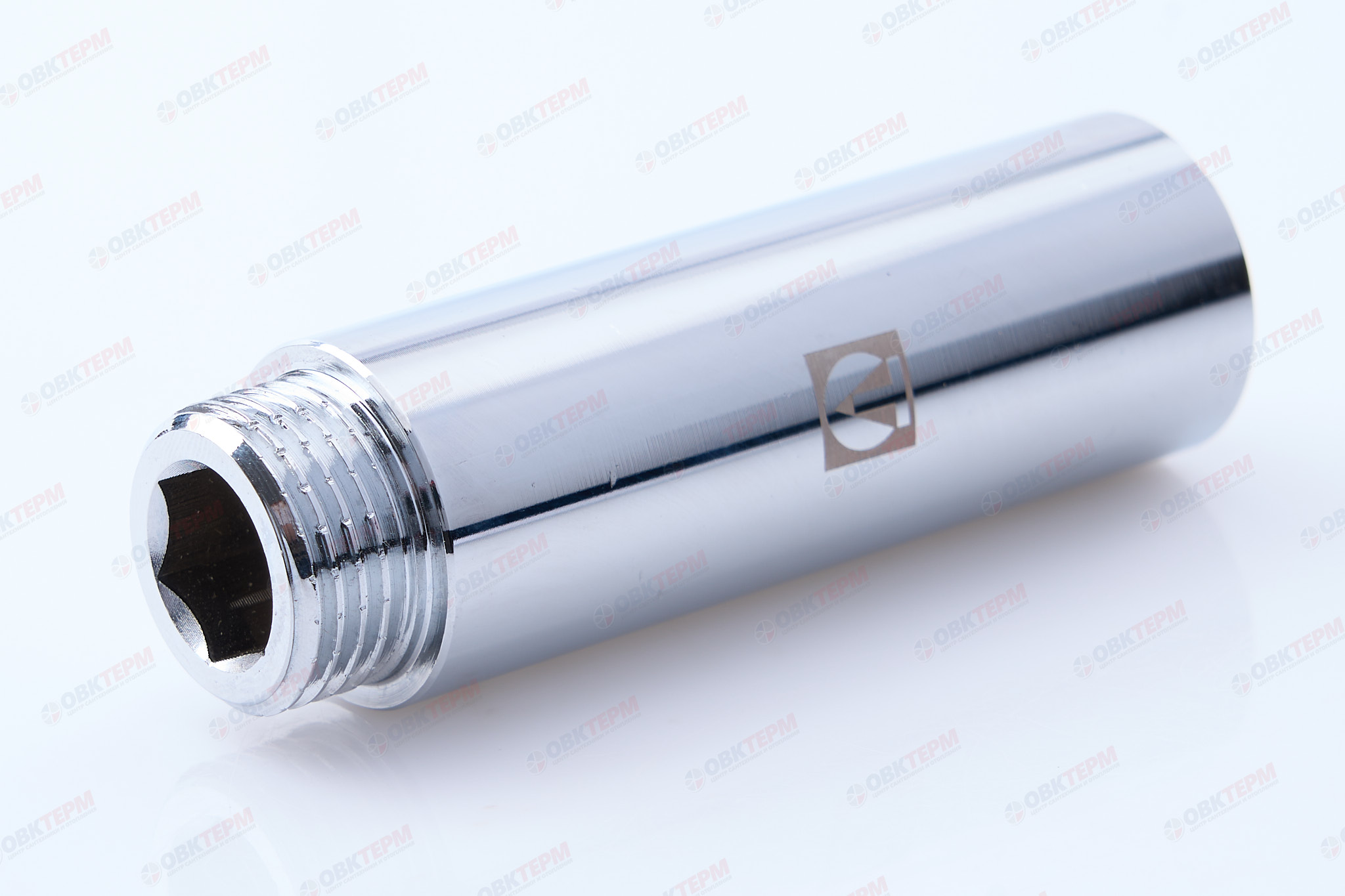 Удлинитель     1/2" вн *70 мм     хром (Valtec)   (/10шт) - Изображение №1