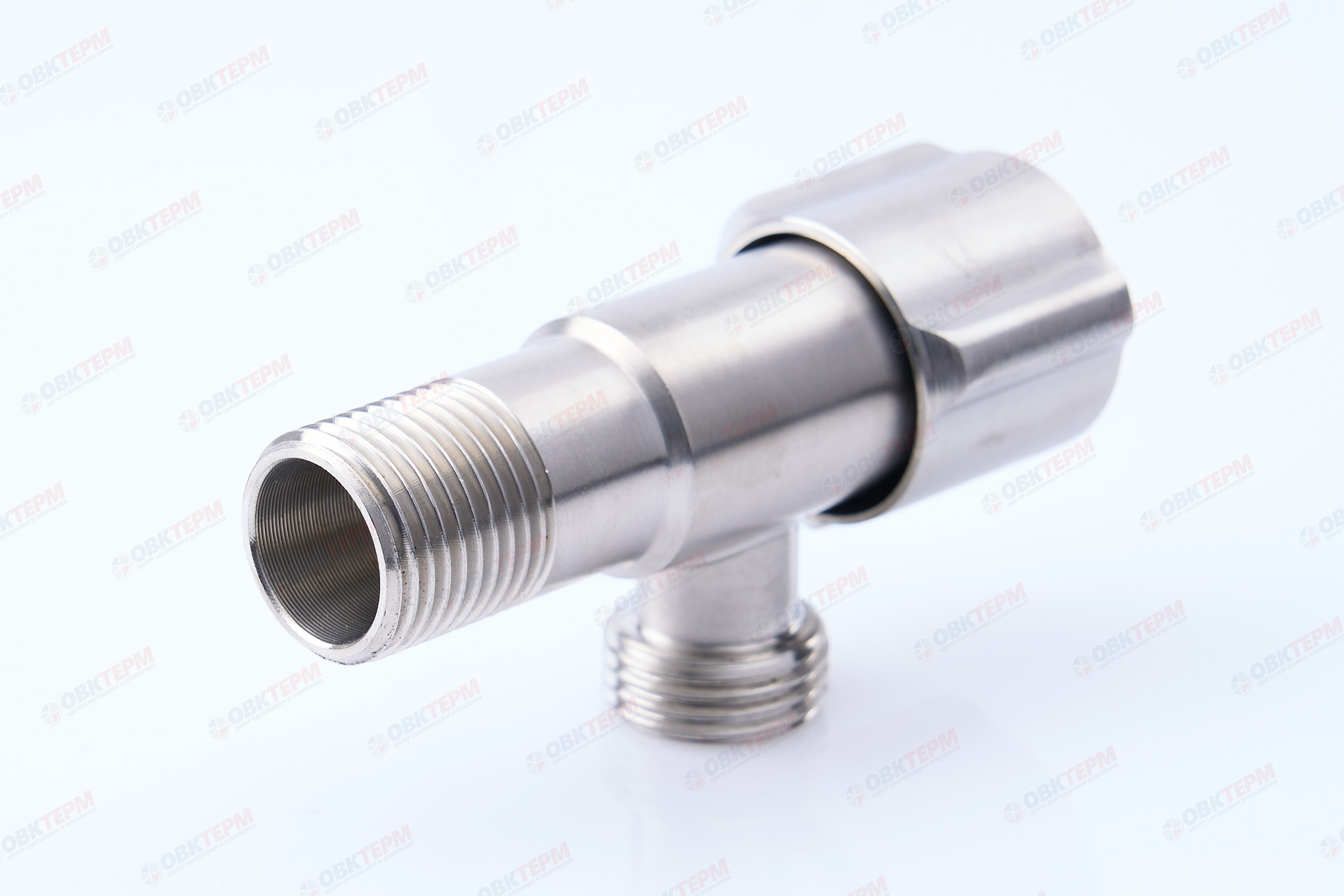 Кран для подкл. с/т приборов       TIM      1/2" - 1/2", НЕРЖ.     (60/1) - Изображение №1