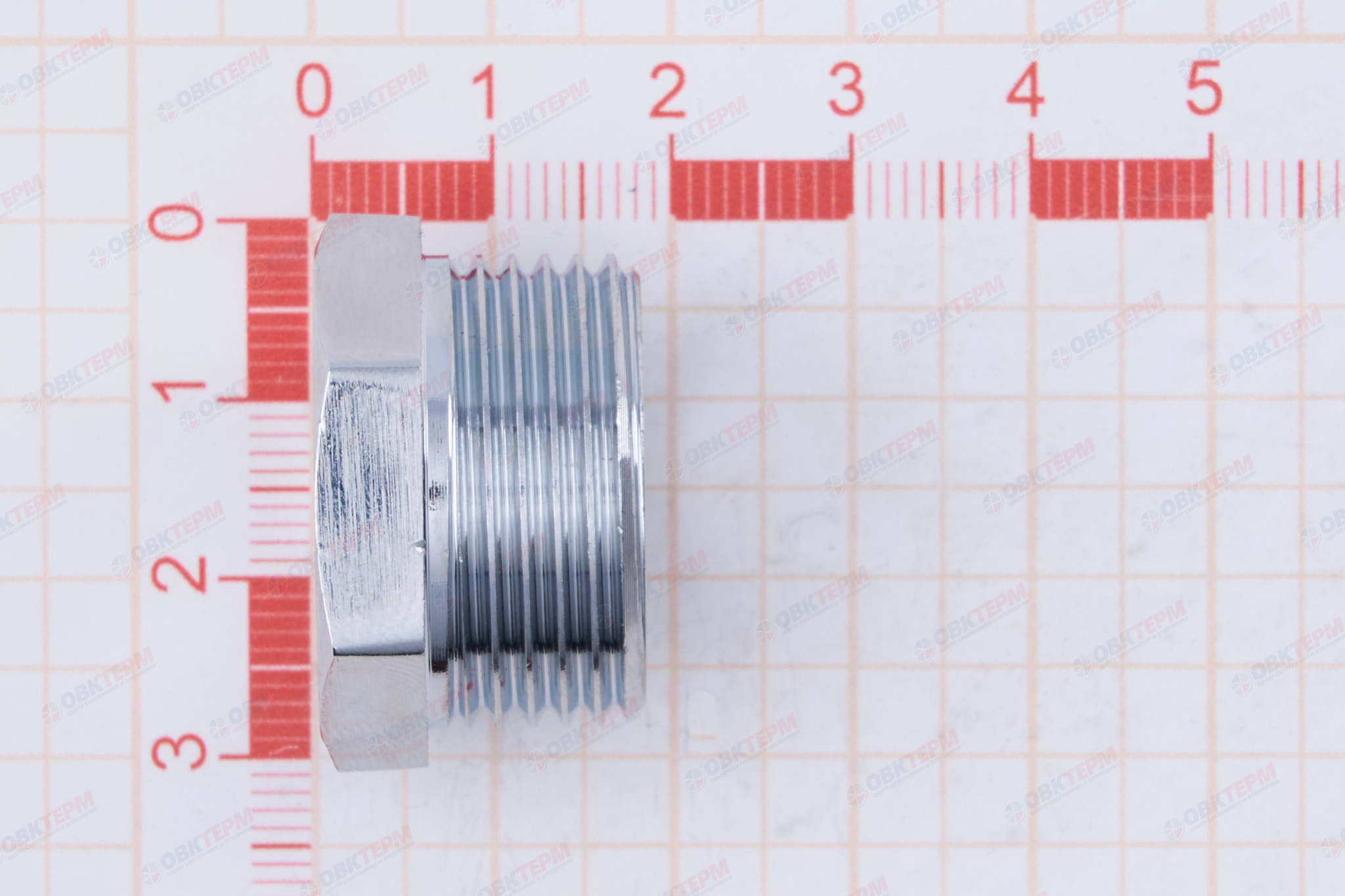 Футорка  3/4" х 1/2"   Хром  TIM   (40шт) - миниатюра №6