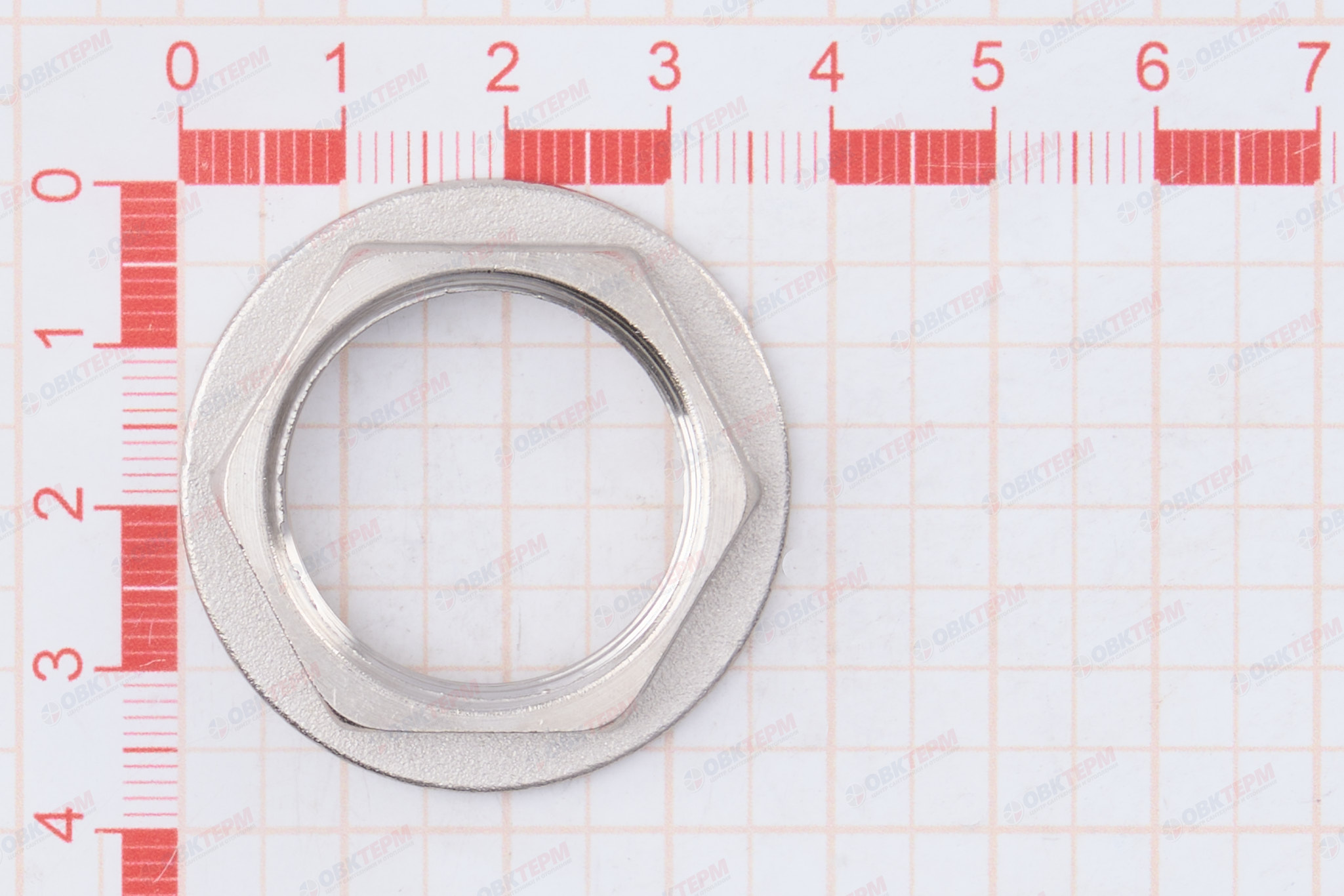 Контргайка     3/4"   никель    Valtec   (500ящ/10шт) - миниатюра №6