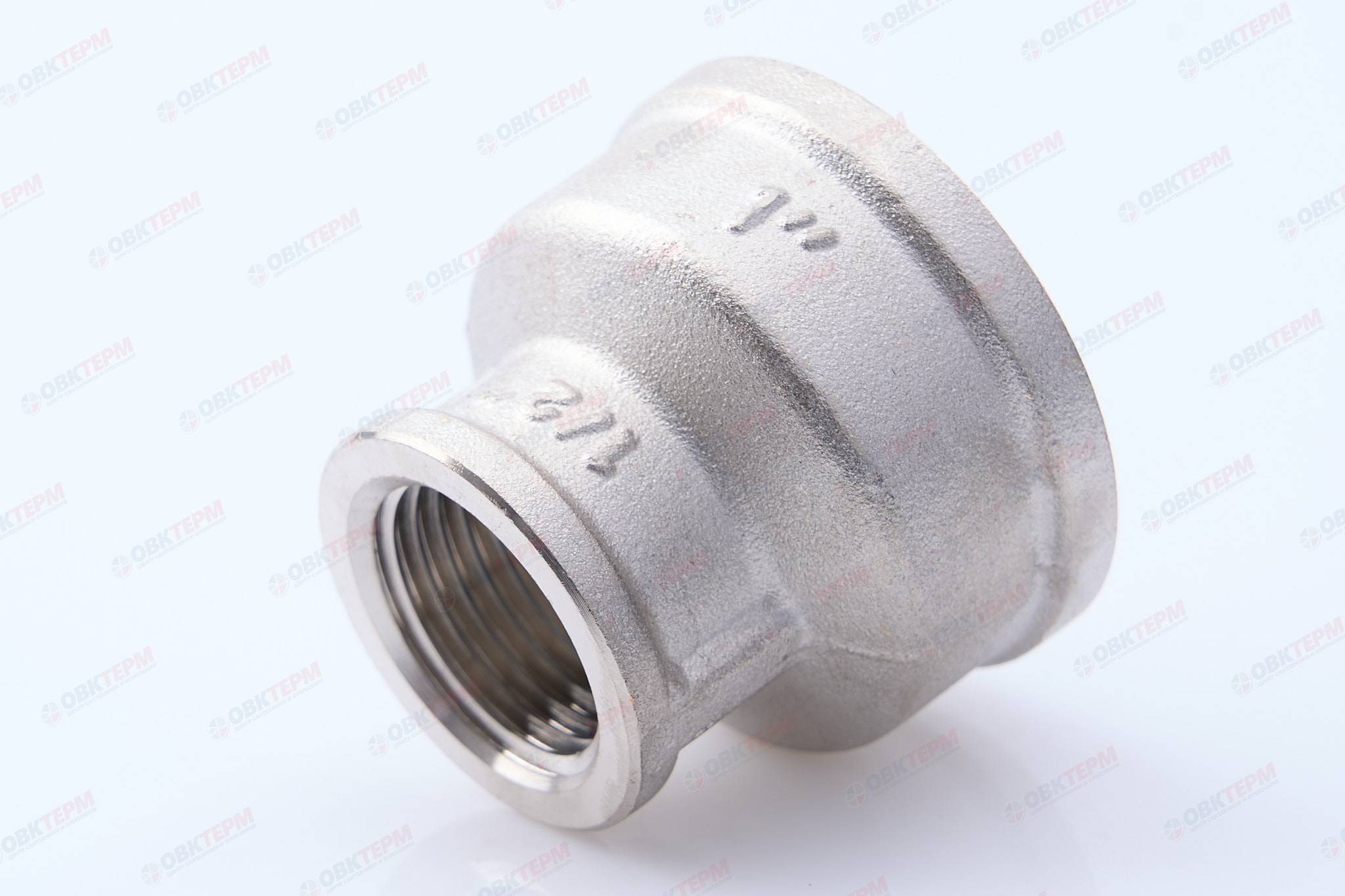 Муфта      1" в - 1/2"в  никель   Valtec   (100ящ/10шт) - Изображение №1