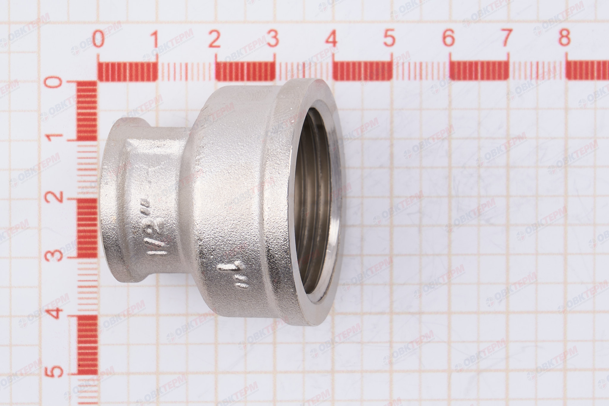 Муфта      1" в - 1/2"в  никель   Valtec   (100ящ/10шт) - миниатюра №10