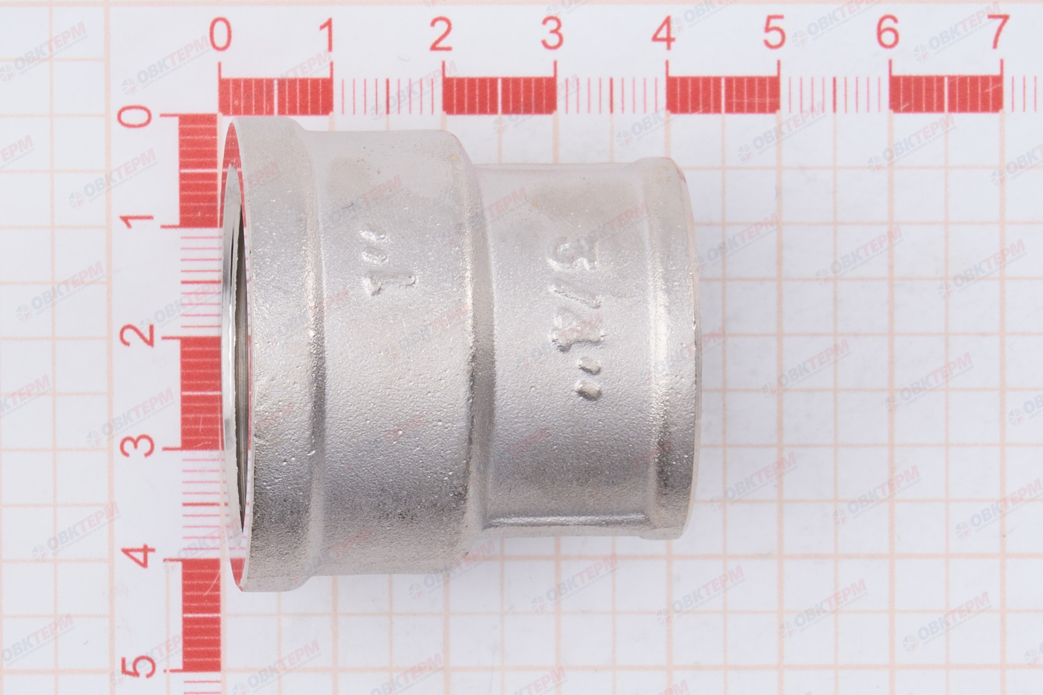 Муфта      1" в - 3/4"в  никель   Valtec   (80ящ/10шт) - миниатюра №10