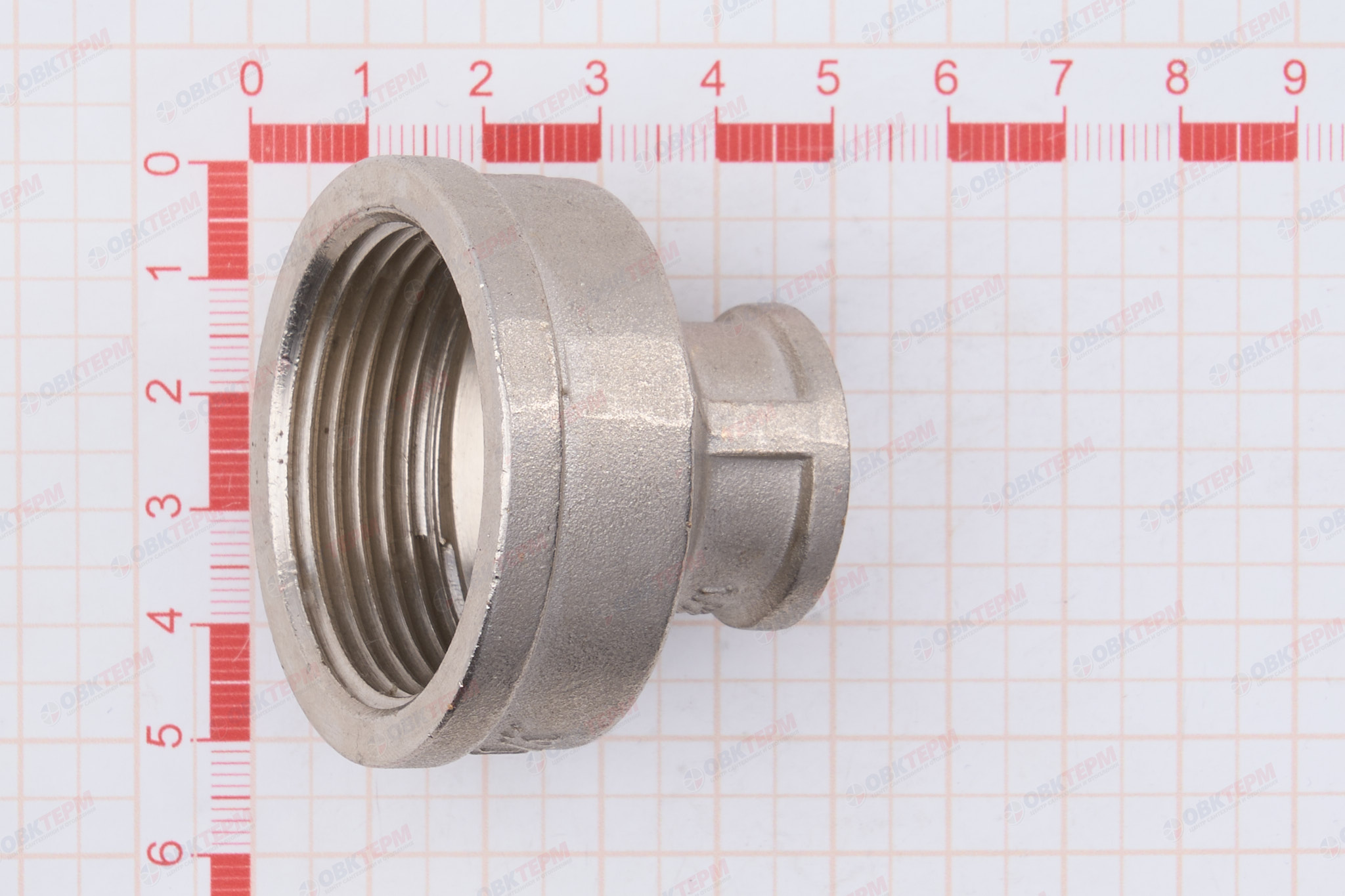 Муфта     1 1/4"в  -  1/2"в        никель   (Valtec) - миниатюра №10