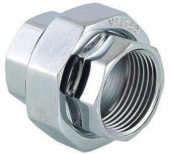Американка    Valtec   3/4" хром  BB   прямая       (/5шт) - Изображение №4