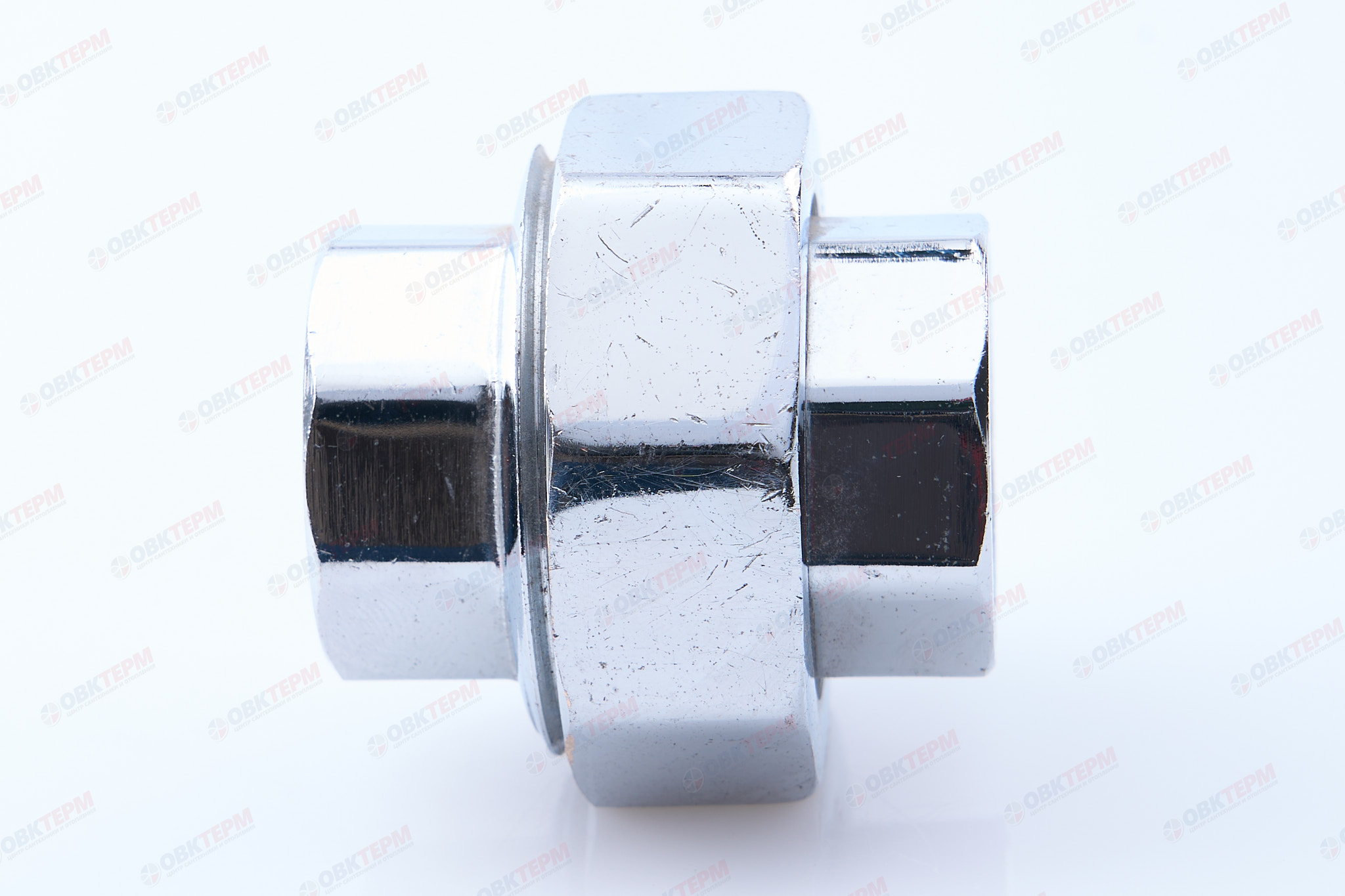 Американка    Valtec   3/4" хром  BB   прямая       (/5шт) - миниатюра №7