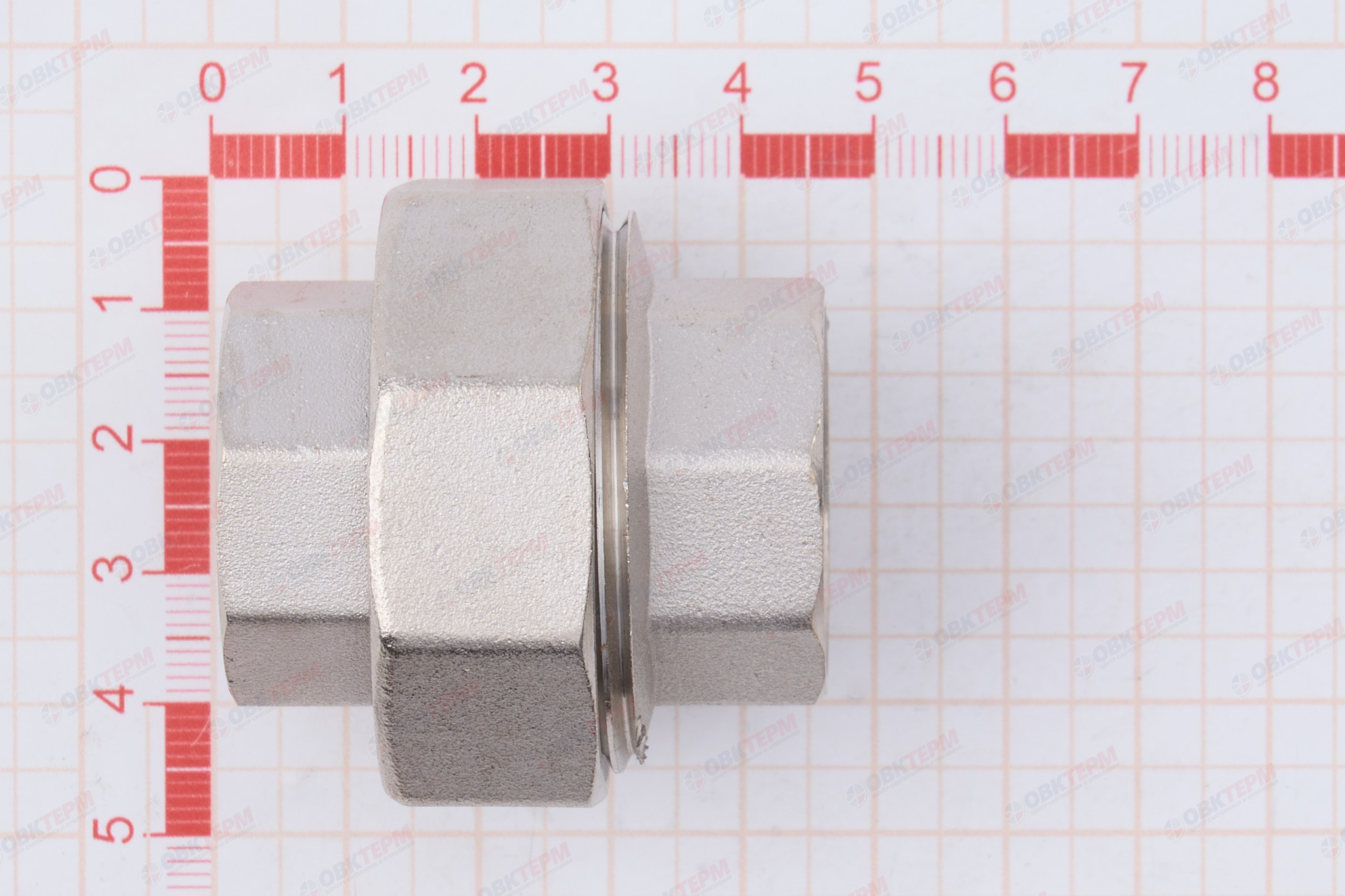 Американка    Valtec   3/4"   BB   прямая           (10уп/50ящ) - миниатюра №8