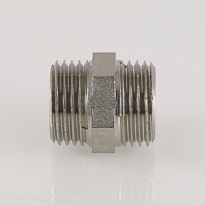 Ниппель      1/2"                никель     (Valtec)   (360ящ/10шт) - Изображение №2