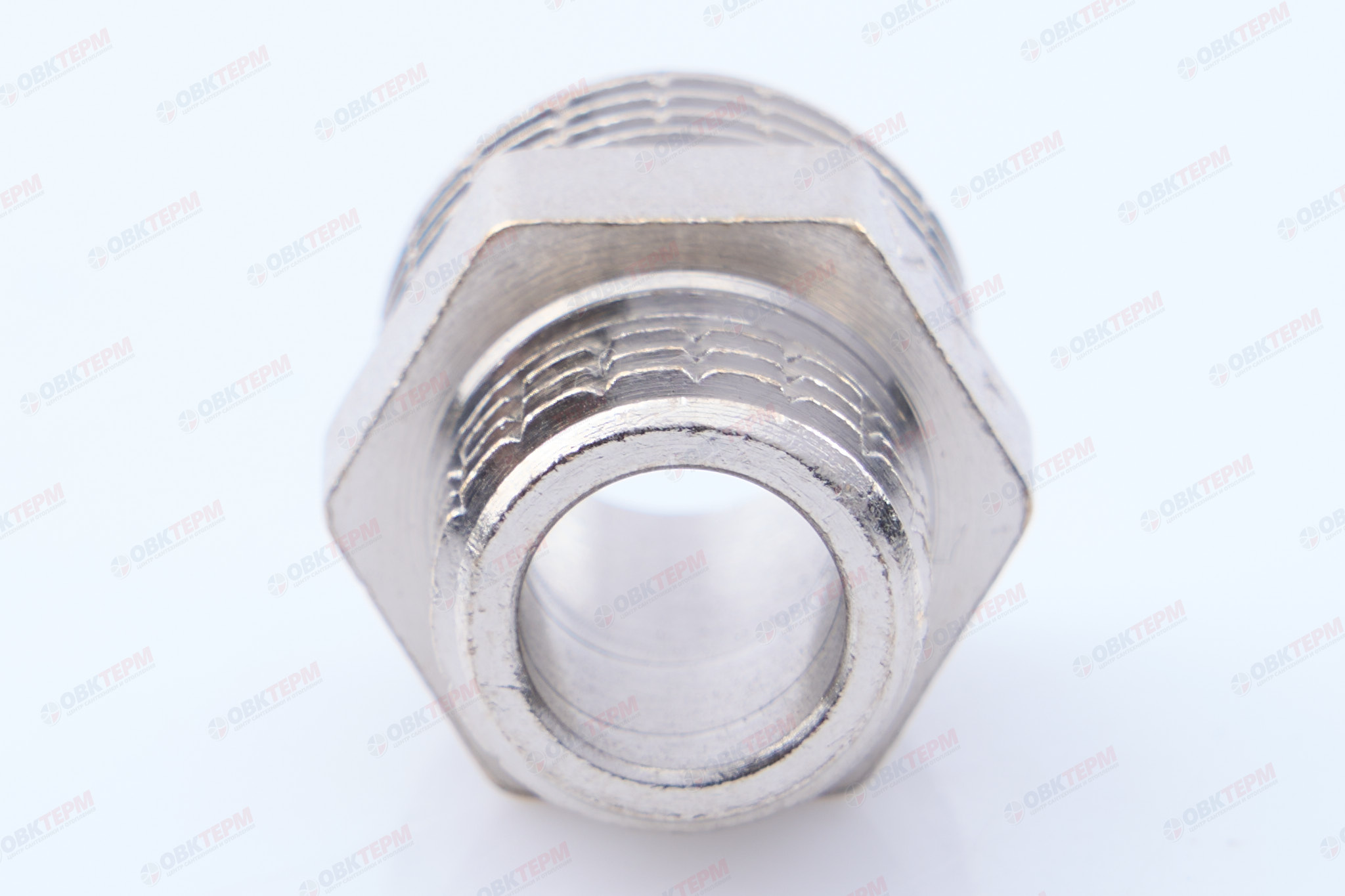Ниппель      1/2" н  -  1/4" н  никель   (Valtec)   (400ящ/10шт) - миниатюра №8