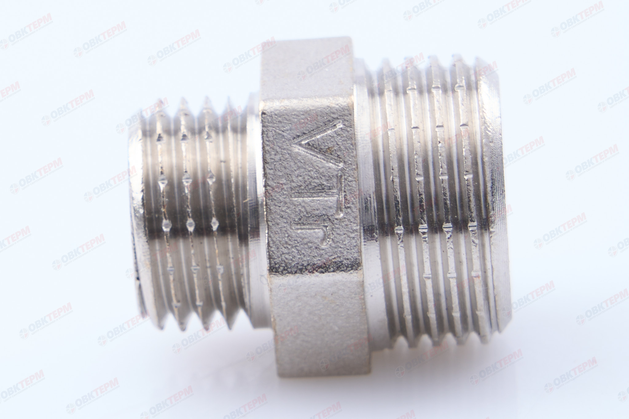 Ниппель      1/2" н  -  1/4" н  никель   (Valtec)   (400ящ/10шт) - миниатюра №9