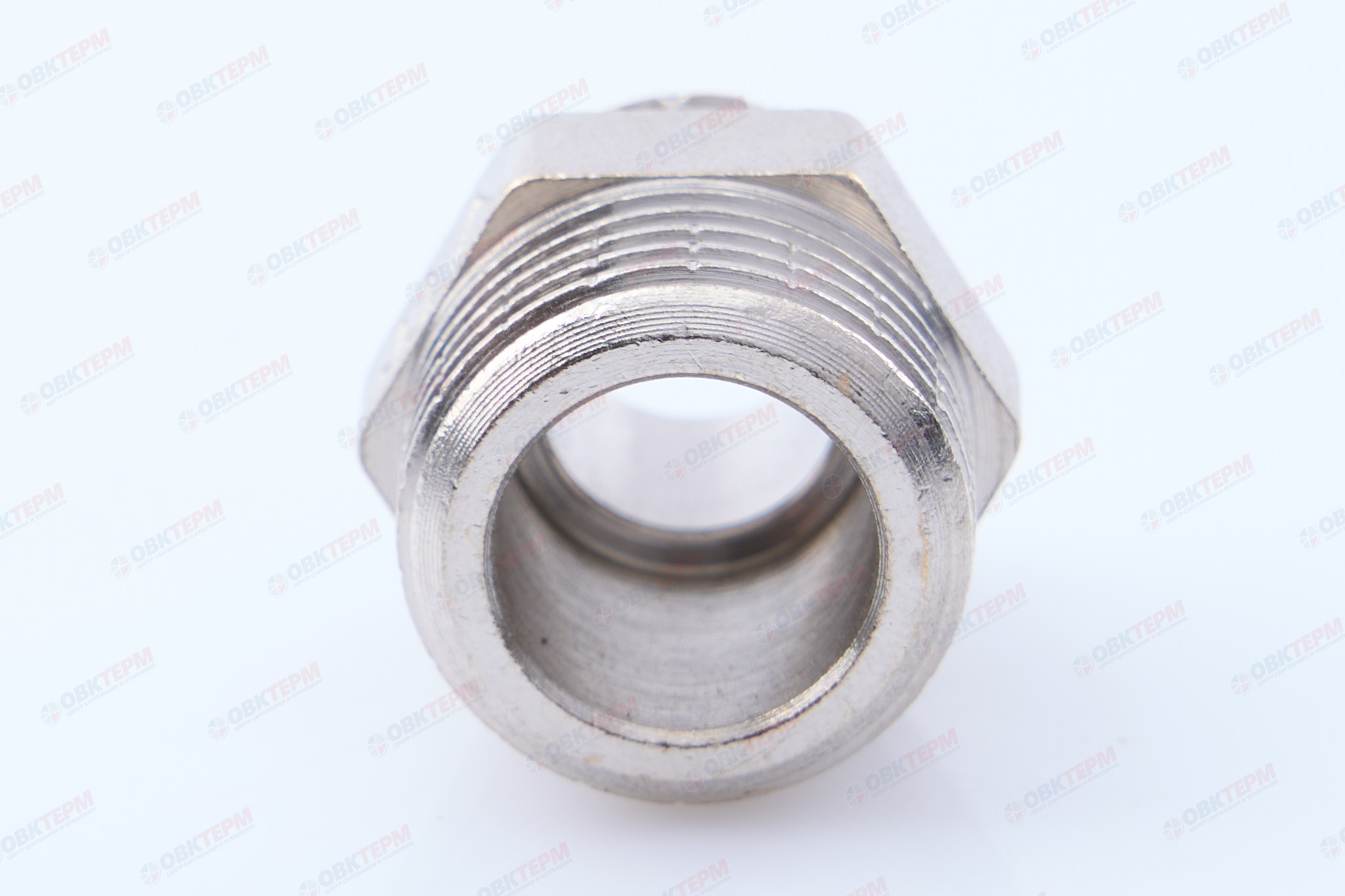 Ниппель      1/2" н  -  1/4" н  никель   (Valtec)   (400ящ/10шт) - миниатюра №10