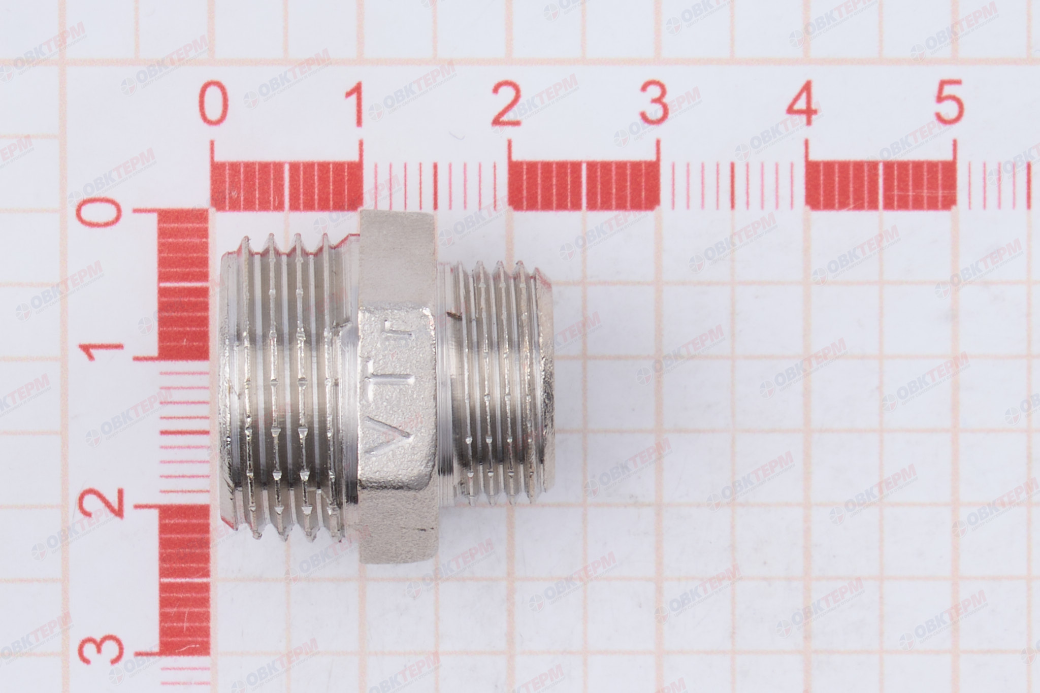 Ниппель      1/2" н  -  1/4" н  никель   (Valtec)   (400ящ/10шт) - миниатюра №11