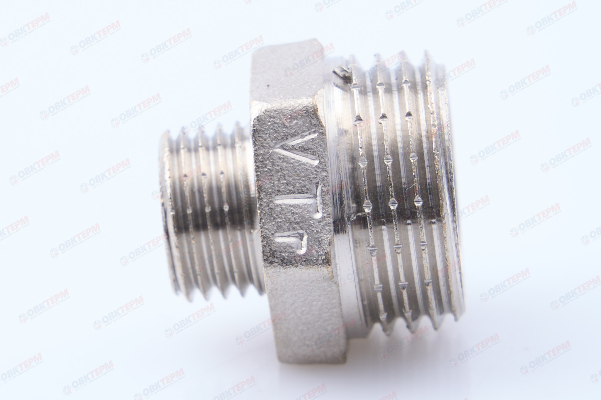 Ниппель      1/2" н  -  3/8" н  никель   (Valtec)   (400ящ/10шт) - миниатюра №8