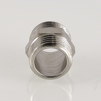 Ниппель      3/4"                никель     (Valtec)   (200ящ/10шт) - Изображение №3