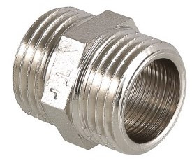Ниппель      3/4"                никель     (Valtec)   (200ящ/10шт) - Изображение №4