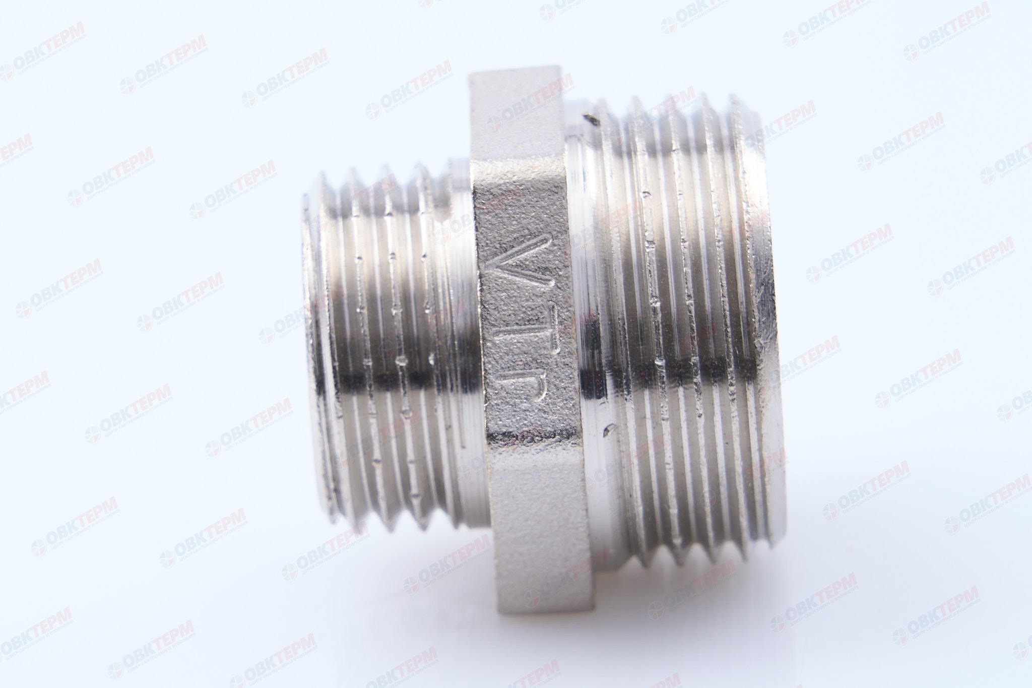 Ниппель      3/4" н  -  1/2" н  никель   (Valtec)   (220ящ/10шт) - миниатюра №9