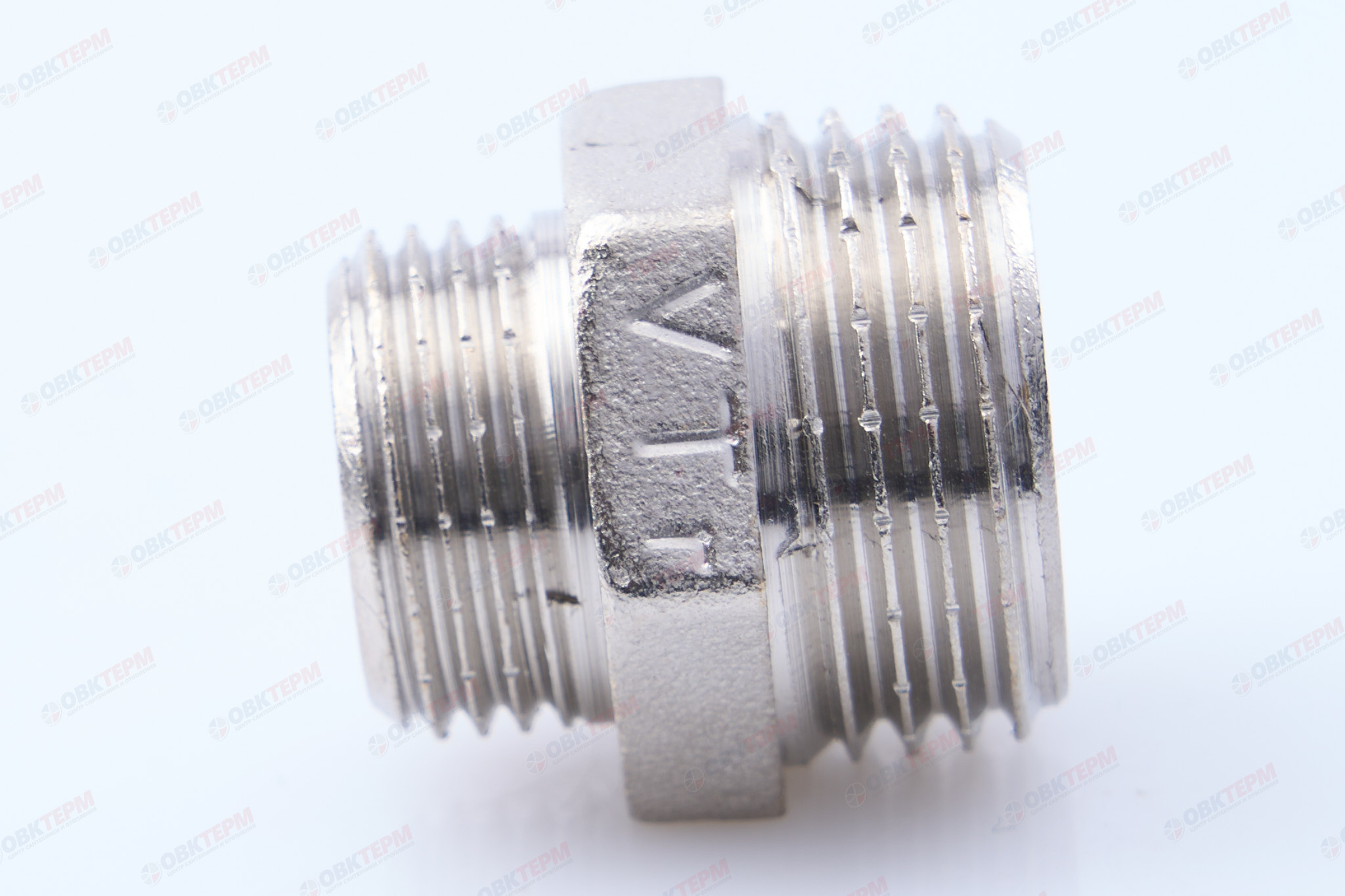 Ниппель      3/8" н  -  1/4" н  никель   (Valtec)    (10уп/500ящ) - миниатюра №8