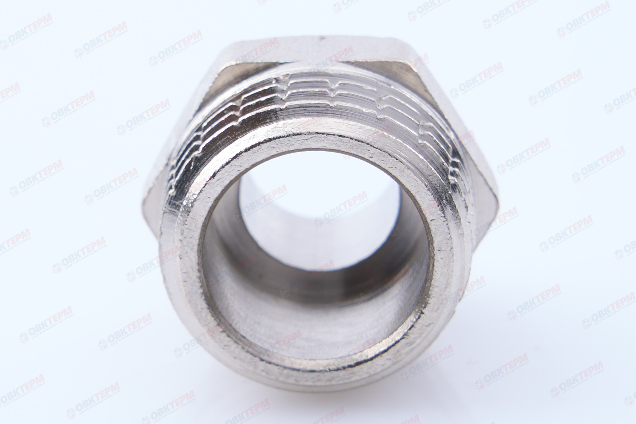 Ниппель      3/8" н  -  1/4" н  никель   (Valtec)    (10уп/500ящ) - миниатюра №10