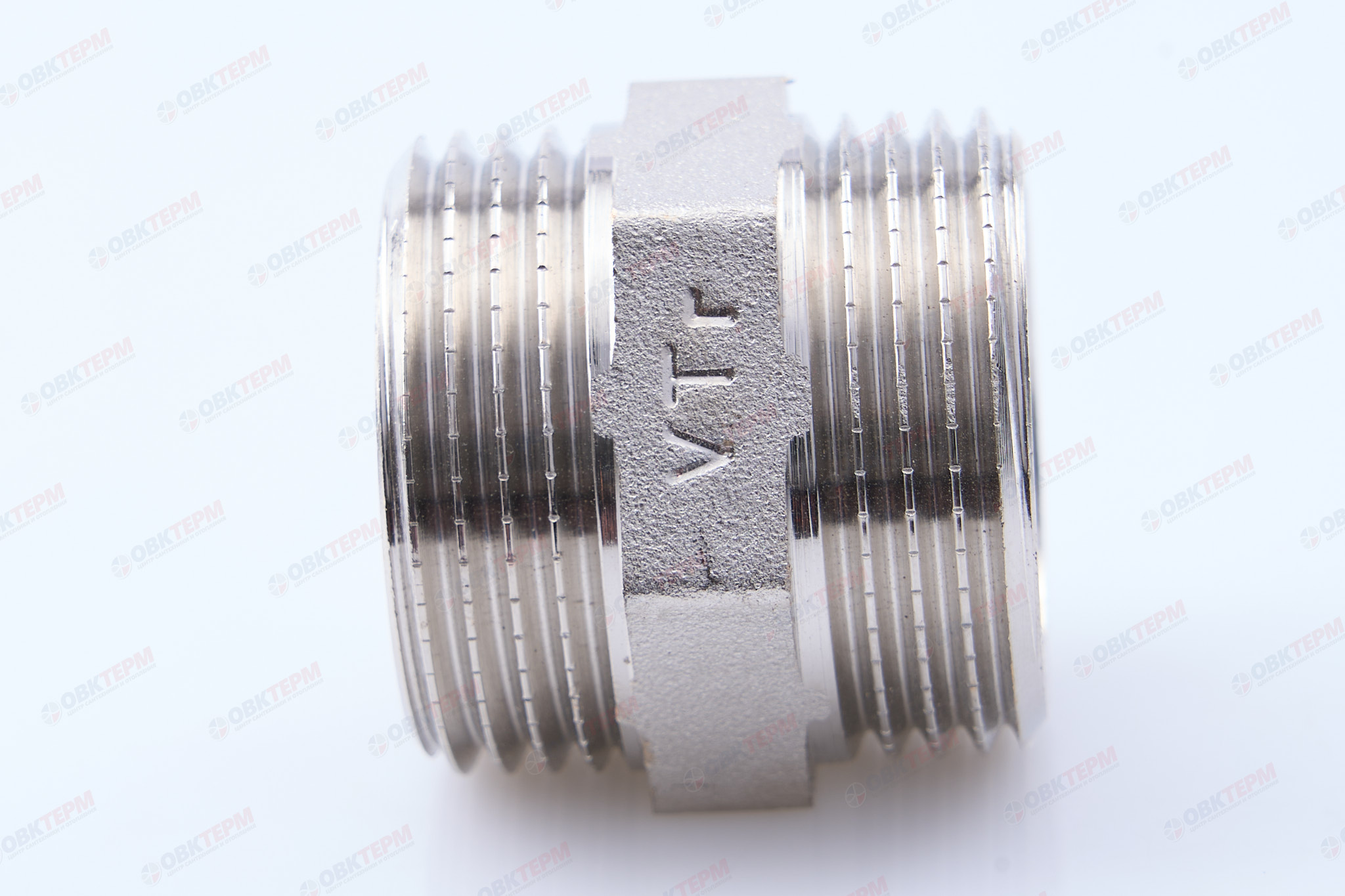 Ниппель     1"                никель     (Valtec)   (100ящ/10шт) - Изображение №5
