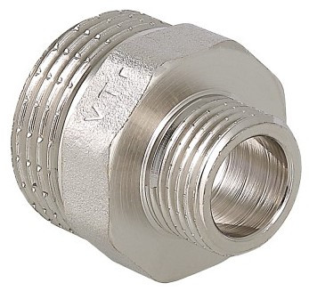 Ниппель  1 1/2" - 1"   никель  (Valtec) - Изображение №1