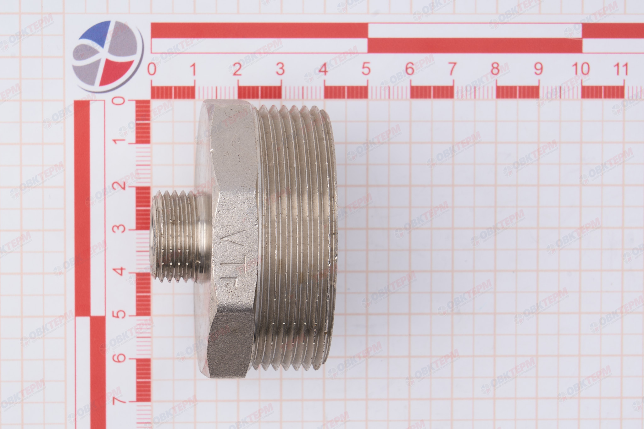 Ниппель   2" -    1/2"   никель  (Valtec) - миниатюра №11