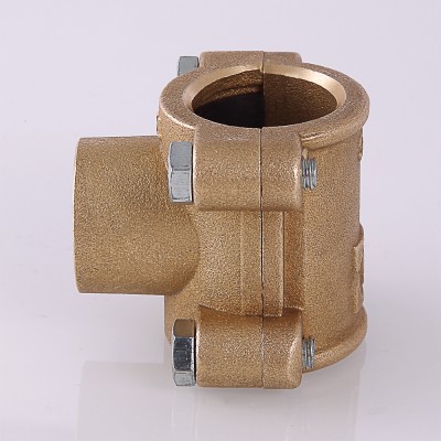Врезка трубная    3/4" - 1/2 - 3/4 ввв  никель (Valtec) - Изображение №4