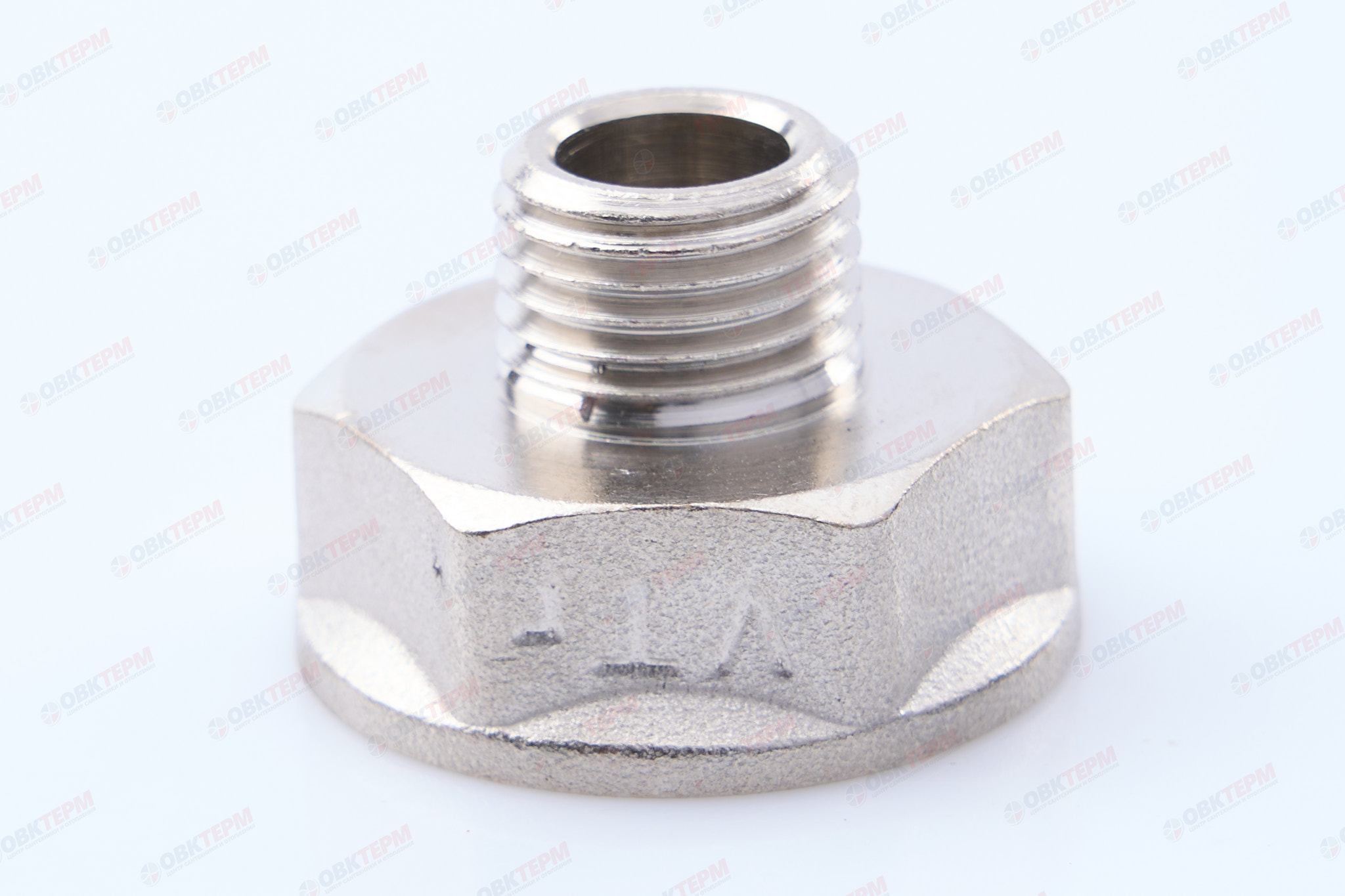 Переходник     1/2" в  -  1/4" н     никель     (Valtec)   (400ящ/10шт) - Изображение №1