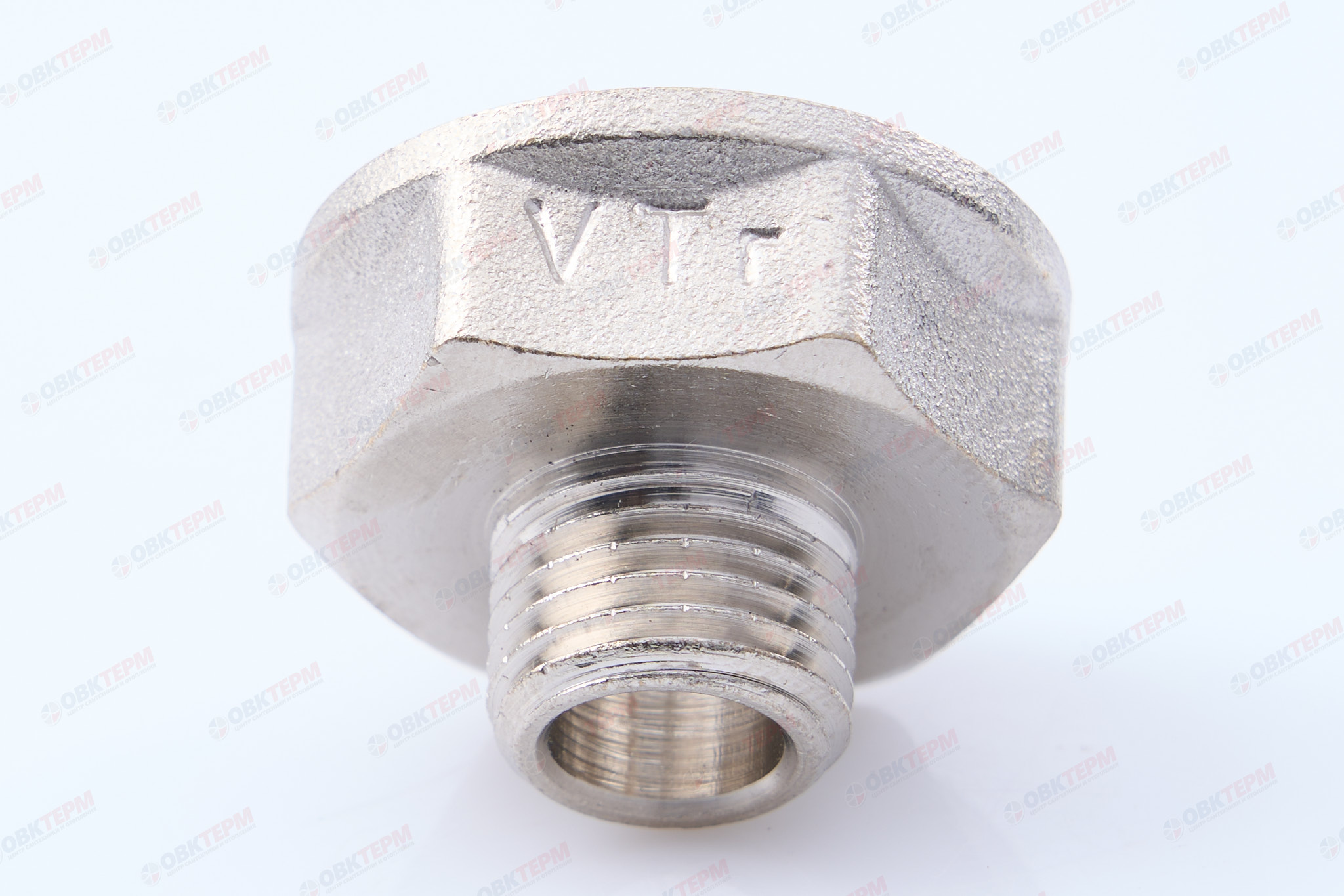 Переходник     1/2" в  -  1/4" н     никель     (Valtec)   (400ящ/10шт) - миниатюра №7