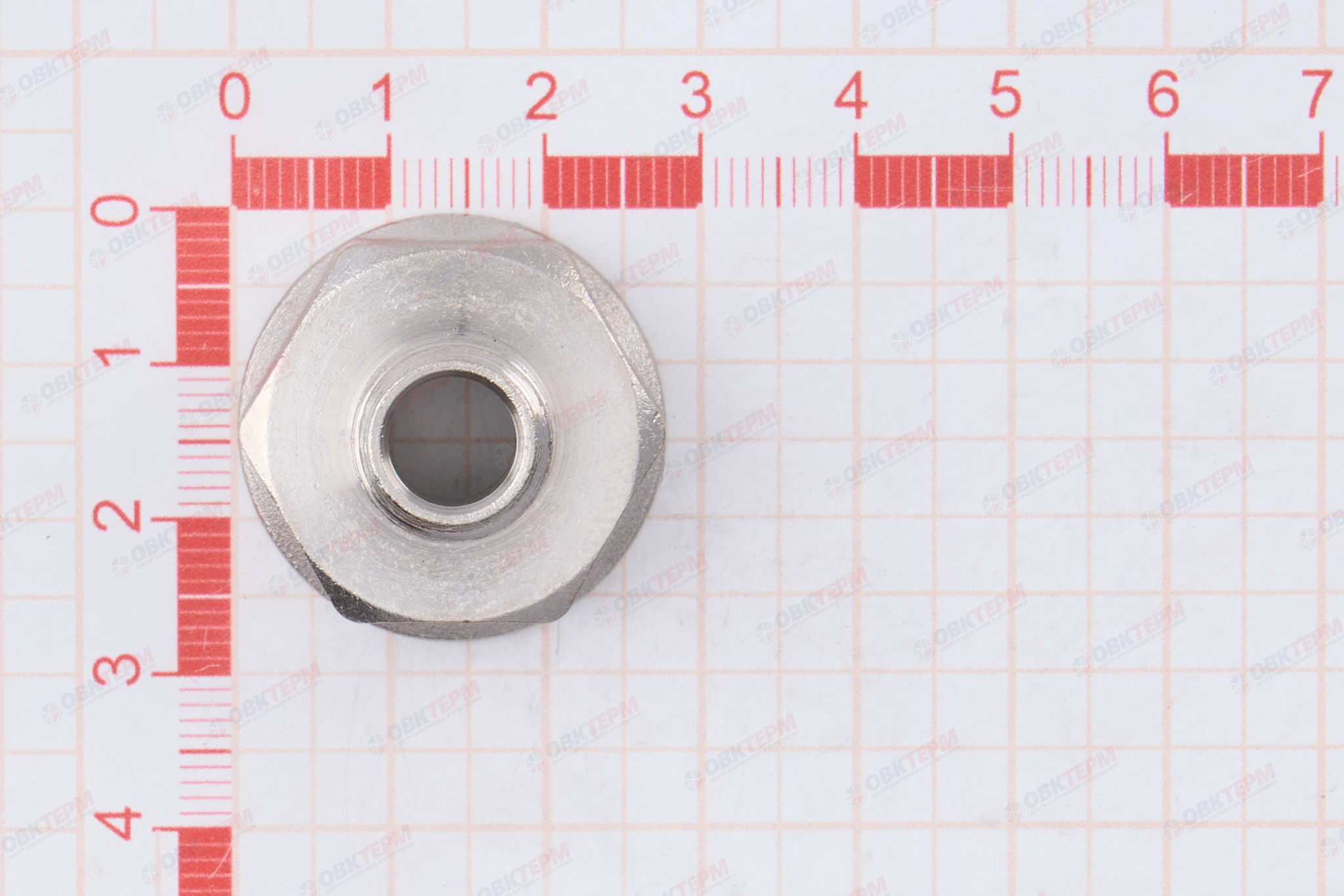 Переходник     1/2" в  -  1/4" н     никель     (Valtec)   (400ящ/10шт) - миниатюра №10