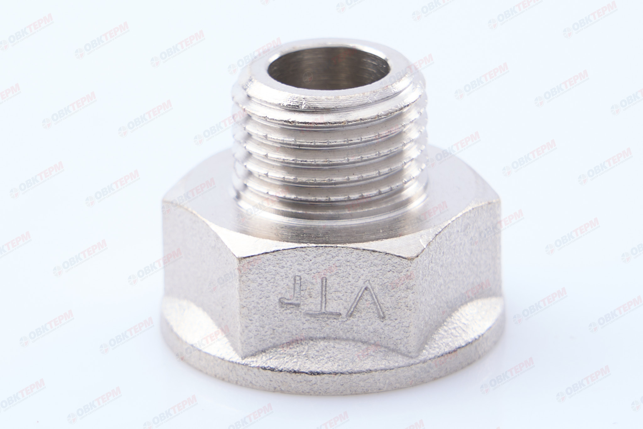 Переходник     3/8" в  -  1/4" н     никель     (Valtec)   (480ящ/10шт) - Изображение №1