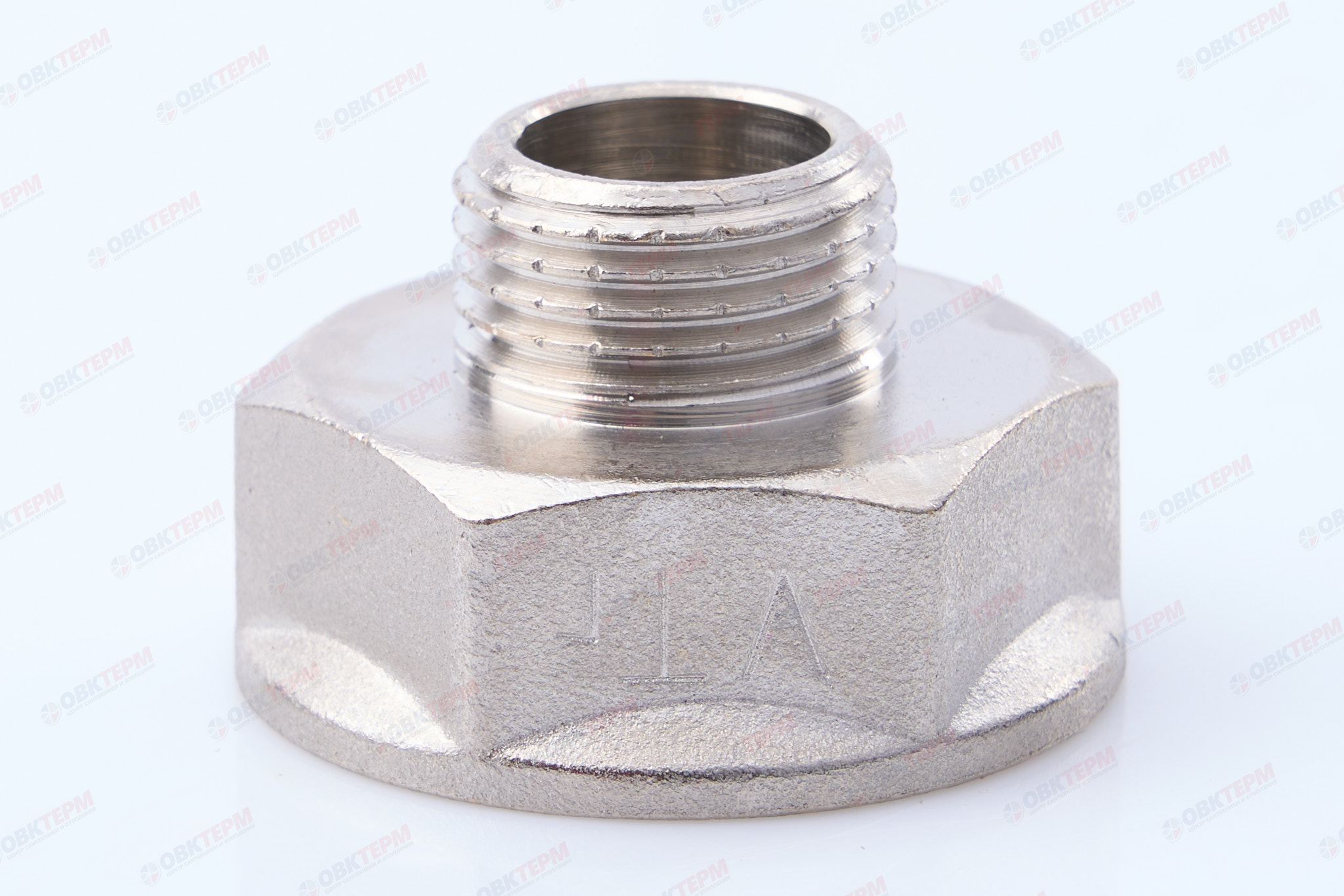 Переходник    1" в  -  1/2" н          никель  (Valtec)   (140ящ/10шт) - Изображение №1