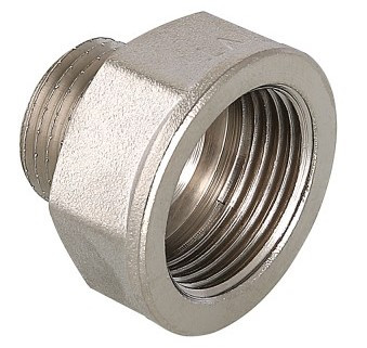 Переходник   1 1/4" в  -   1/2" н     никель     (Valtec)   (/10шт) - Изображение №1