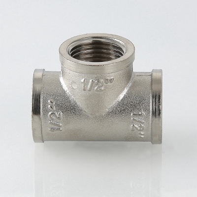 Тройник     1/2" ввв      никель  (Valtec)   (100ящ/10шт) - Изображение №2