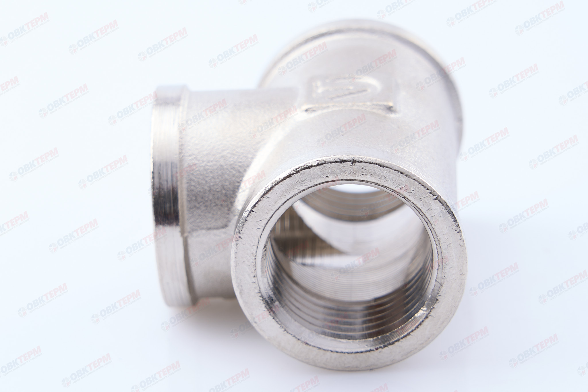 Тройник     1/2" ввв      никель  (Valtec)   (100ящ/10шт) - миниатюра №6