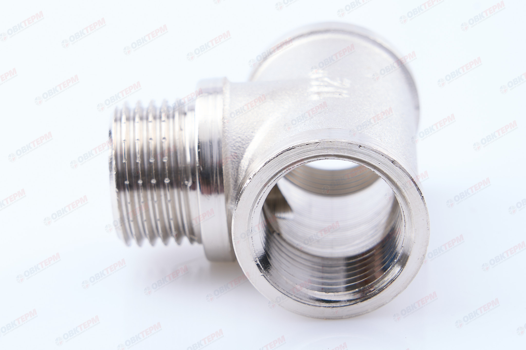 Тройник     1/2" внв      никель  (Valtec)   (100ящ/10шт) - миниатюра №6